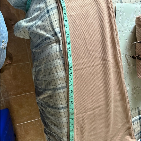 Women's Tan Sweater with Leopard Print Tie 2 piece set - Picture 10 of 11